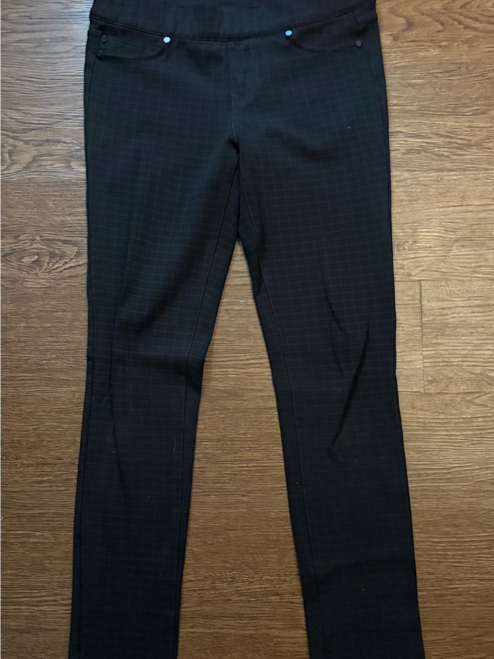 Liverpool Jeans Company Black Slim Windowpane Skinny Pants